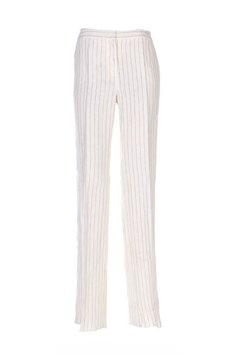 maxmara pantalons femme de couleur beige