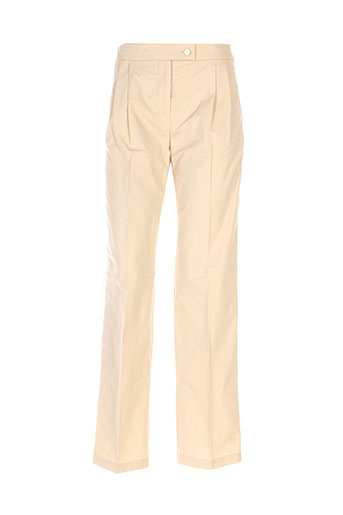 maxmara pantalons femme de couleur beige