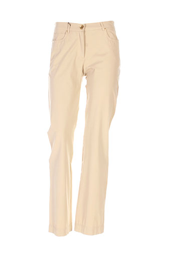 maxmara pantalons femme de couleur beige