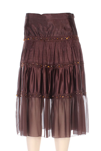 maxmara jupes femme de couleur marron
