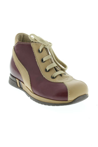 bellamy chaussures garçon de couleur rouge