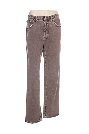 trussardi jeans pantalons homme de couleur marron