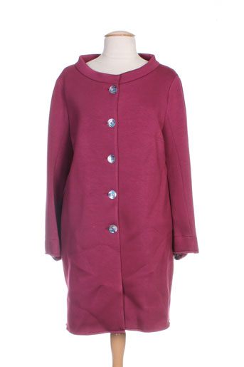 pois manteaux femme de couleur rose