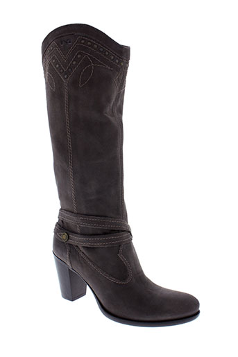 nero et giardini bottes femme de couleur gris