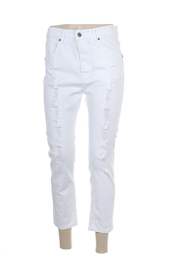 ottod'ame pantacourts femme de couleur blanc
