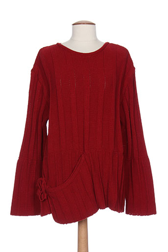 cannisse pulls femme de couleur rouge