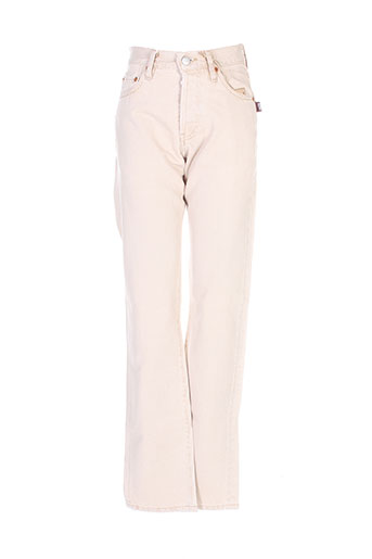chefdeville jeans homme de couleur beige