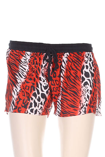 wild collection shorts / bermudas femme de couleur rouge