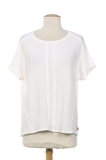 blanc boheme chemises femme de couleur beige