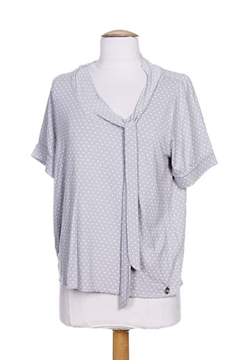 blanc boheme t-shirts femme de couleur gris