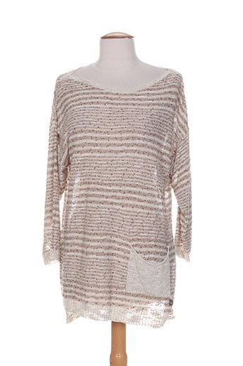 blanc boheme pulls femme de couleur beige