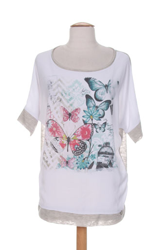 blanc boheme t-shirts femme de couleur blanc