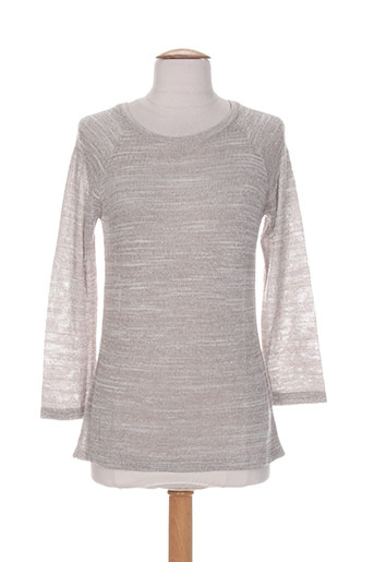 blanc boheme pulls femme de couleur gris