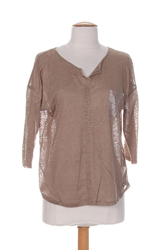 blanc boheme pulls femme de couleur marron