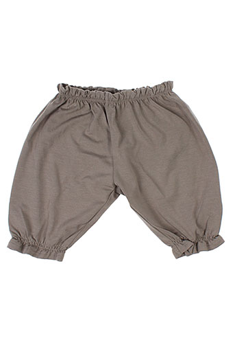 lili gaufrette pantalons fille de couleur marron