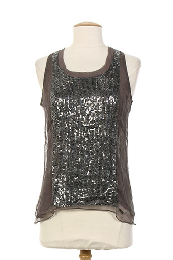 trussardi jeans chemises femme de couleur gris