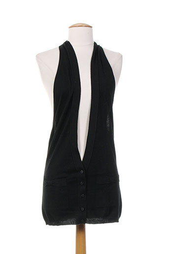 shyde gilets femme de couleur noir