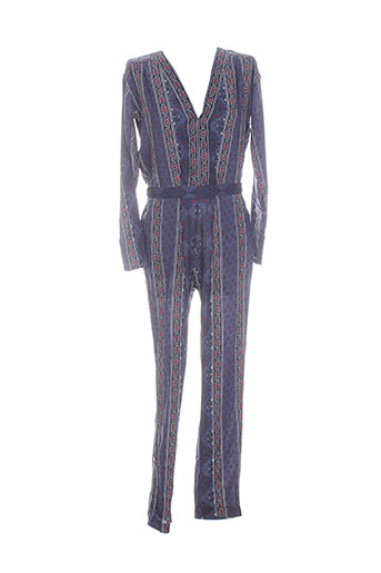 pepe jeans combinaisons femme de couleur bleu