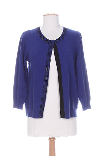 rinascimento gilets femme de couleur bleu