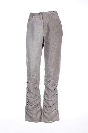coco menthe pantalons femme de couleur beige