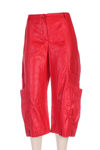 3322 pantacourts femme de couleur rouge