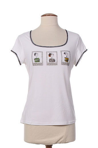 olivier philips t-shirts femme de couleur blanc