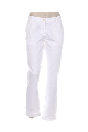 gant pantalons femme de couleur blanc