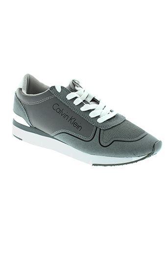 calvin et klein baskets femme de couleur gris