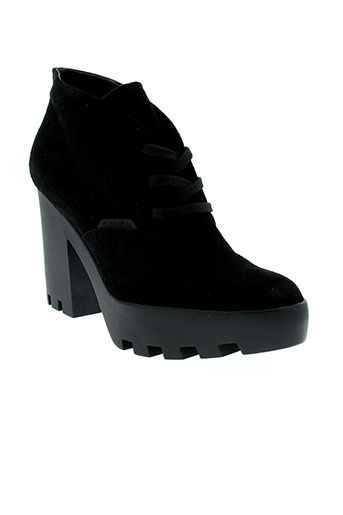 calvin et klein boots femme de couleur noir