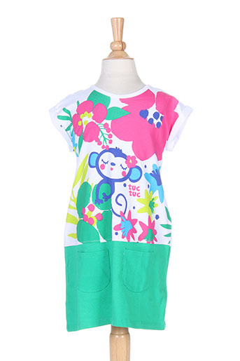 tuc tuc robes fille de couleur vert
