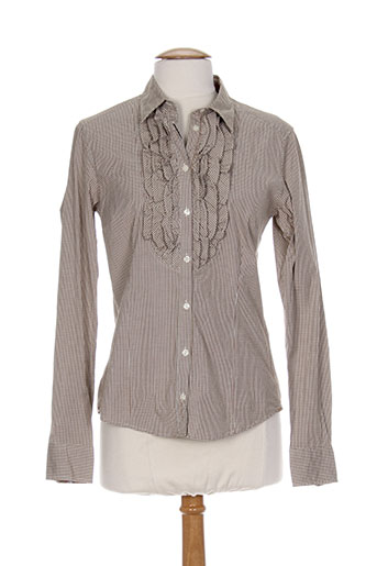 gant chemises femme de couleur marron
