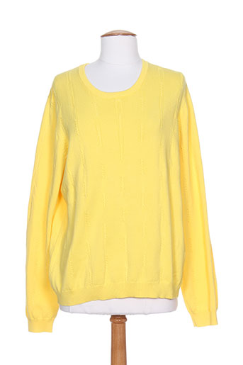 gant pulls femme de couleur jaune