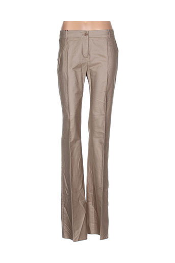 maxmara pantalons femme de couleur marron
