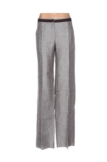 maxmara pantalons femme de couleur gris
