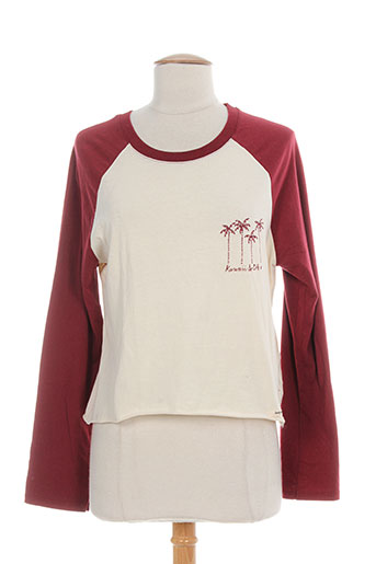double agent t-shirts femme de couleur rouge