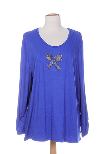 meri EFFI_CHAR_1 esca t-shirts femme de couleur bleu