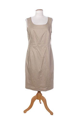 white label robes femme de couleur beige