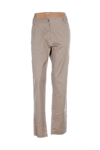 femmes je vous aime pantalons femme de couleur beige