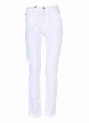 Pantalon casual blanc DESGASTE pour femme