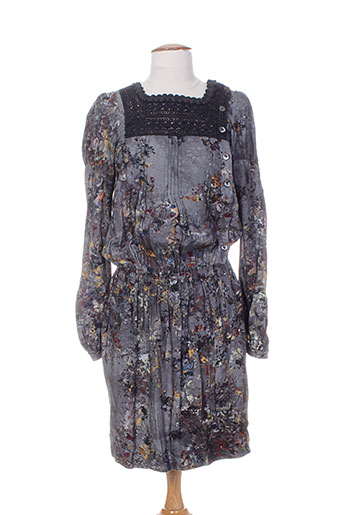 high robes femme de couleur gris