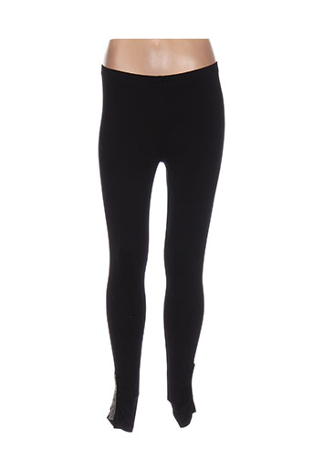 brandtex pantalons femme de couleur noir
