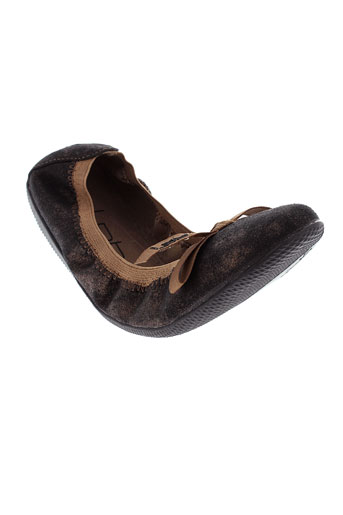 les et p et tites et bombes ballerines fille de couleur marron