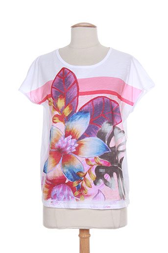luisa cerano t-shirts femme de couleur blanc