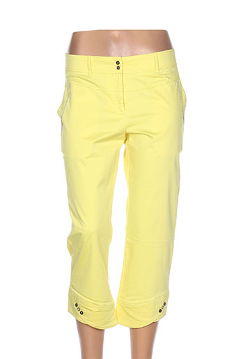 garella pantacourts femme de couleur jaune