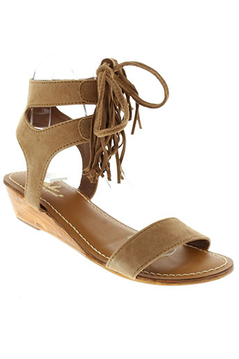 l'atelier tropézien chaussures femme de couleur marron
