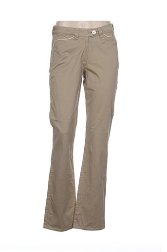 jost pantalons femme de couleur beige