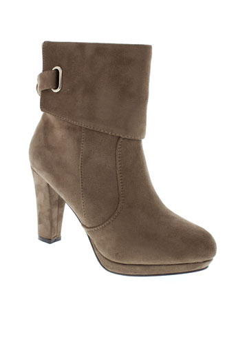 la bottine souriante chaussures femme de couleur marron