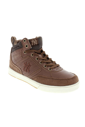 new york yankees chaussures garçon de couleur marron