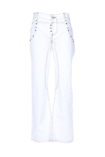 exxite jeans homme de couleur blanc