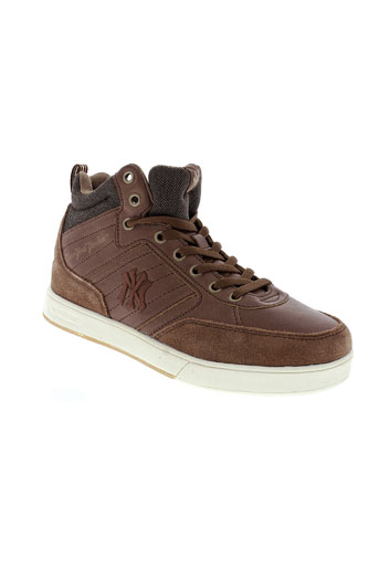 new york yankees chaussures garçon de couleur marron